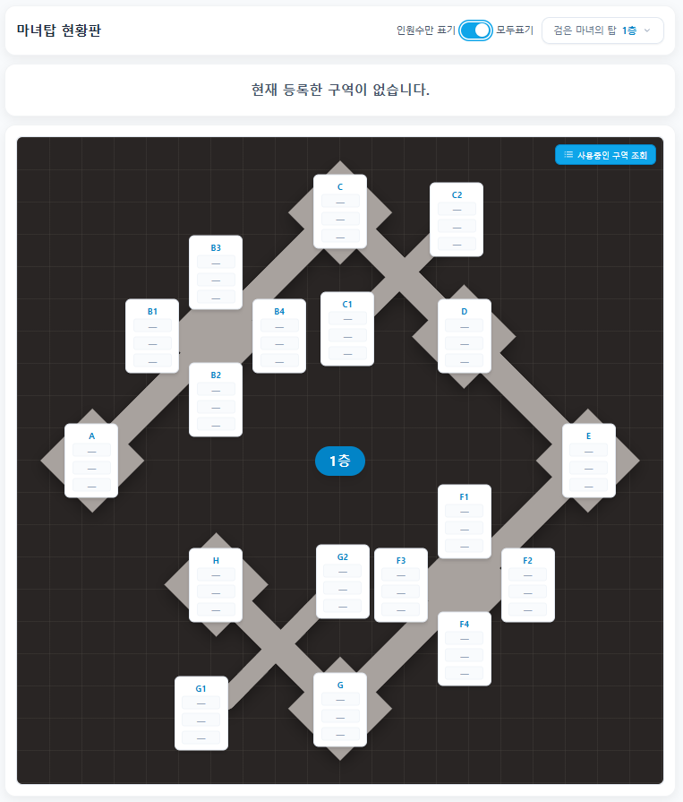 마녀탑 현황판(사이트) 소개 — 공개 안내 이미지 3